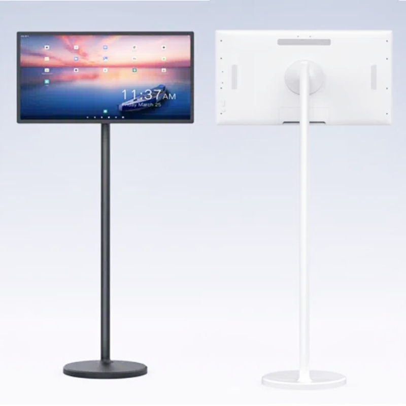 32" Rolling Smart Touch Screen - Full HD, Android, Built-in Battery (6-8 Hours), Movable Stand with Wheels, Wi-Fi & Screen Casting