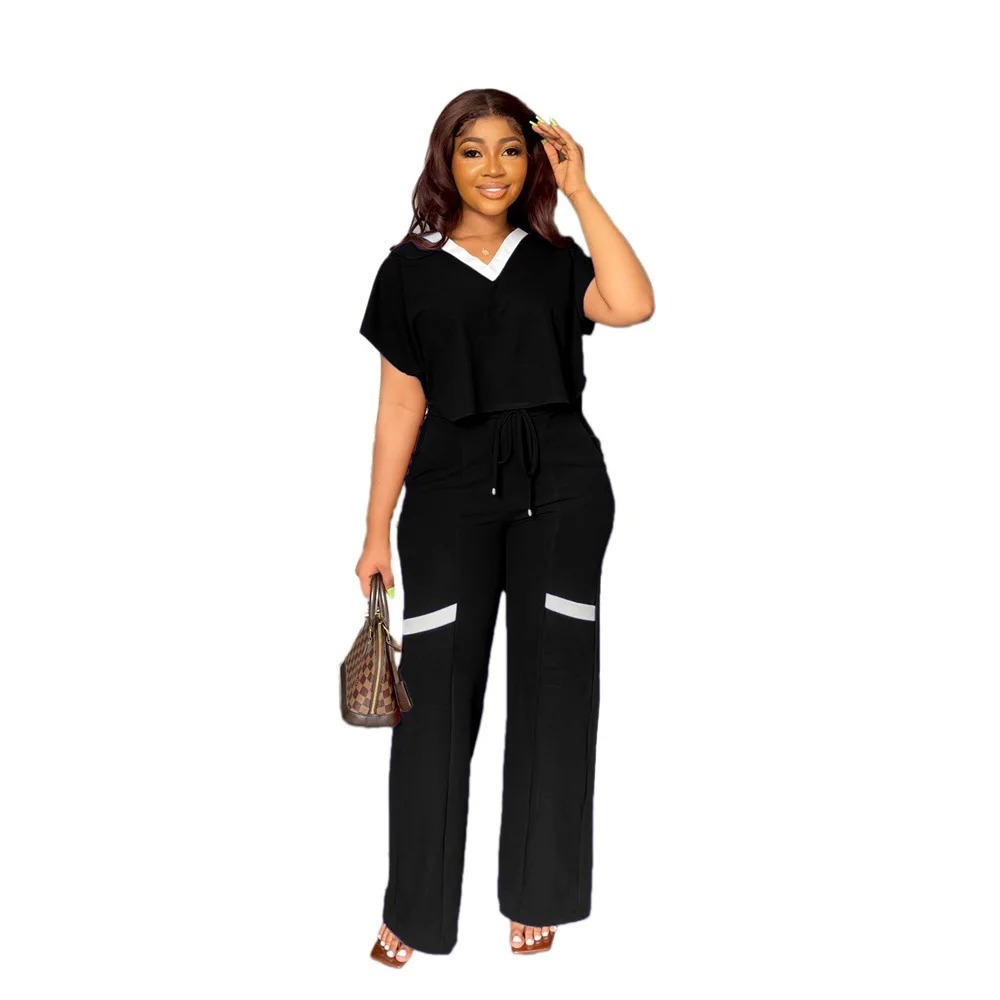 Women's Shirt & Wide-Leg Trousers Set