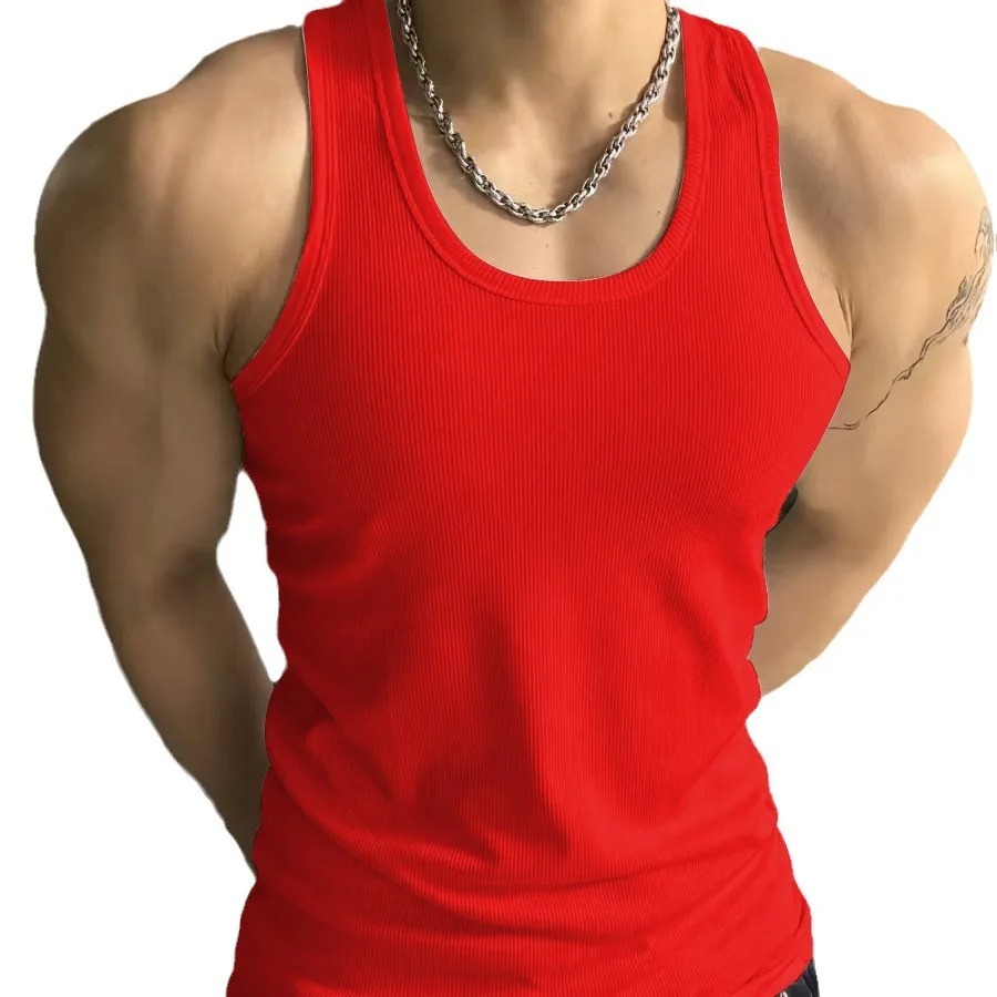 Men's 230gsm Cotton Gym Vest