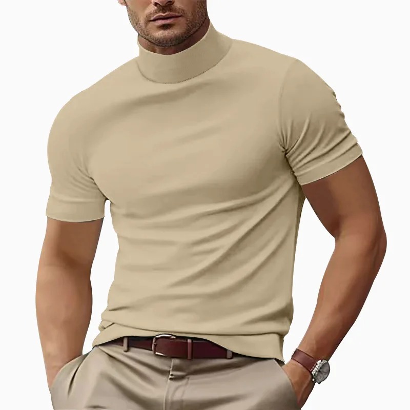 Men's Mock Neck T-Shirt
