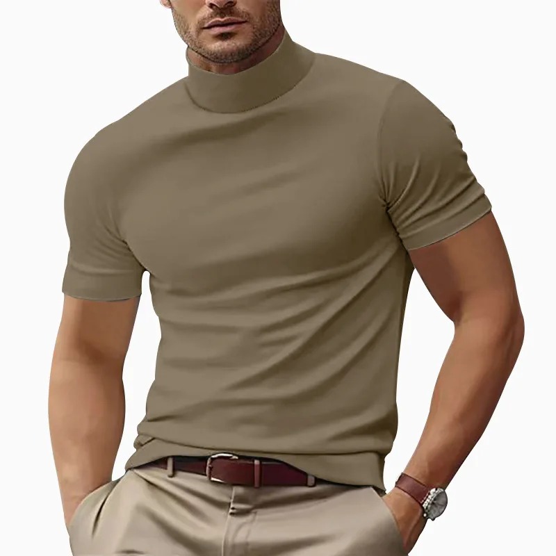 Men's Mock Neck T-Shirt