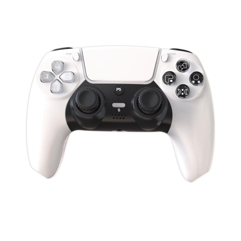 GAMINJA Wireless Controller with Vibration, Motion Sensor & Headphone Jack - compatible with PS5 / PC