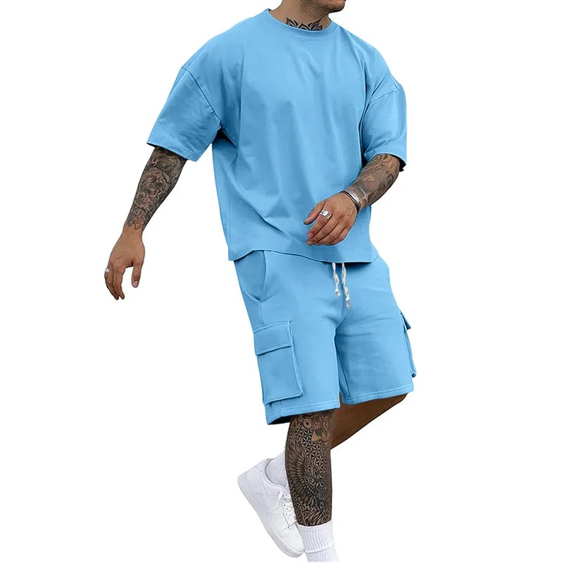 Men's T-Shirt & Cargo Shorts Set