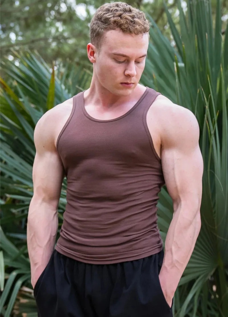 Men's Ribbed Gym Vest