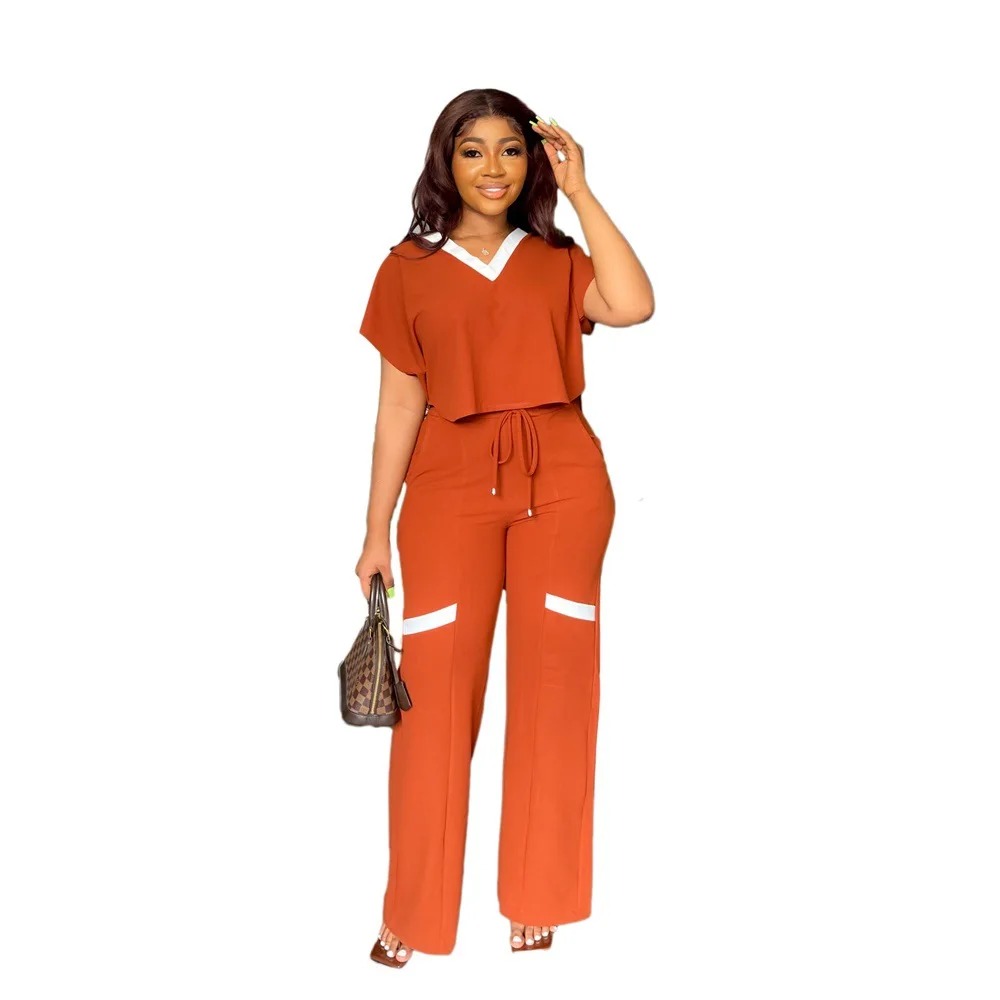 Women's Shirt & Wide-Leg Trousers Set