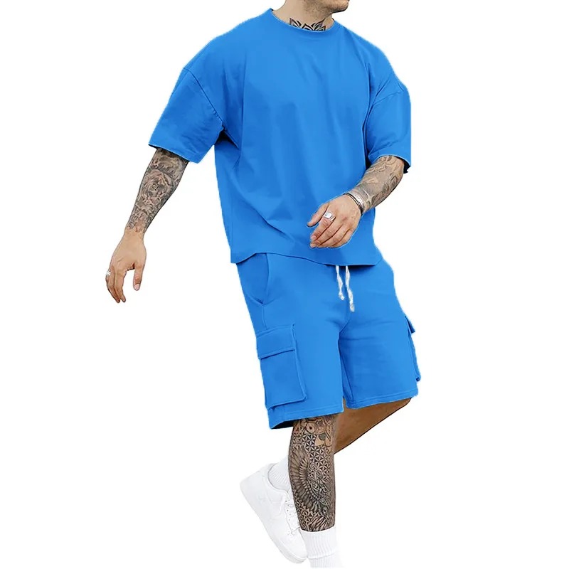 Men's T-Shirt & Cargo Shorts Set