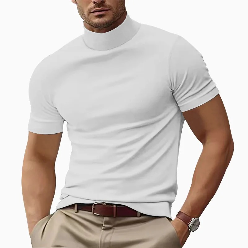 Men's Mock Neck T-Shirt