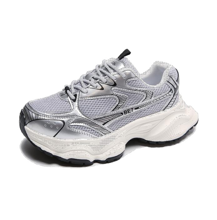 Women's Metallic Chunky Dad Sneakers