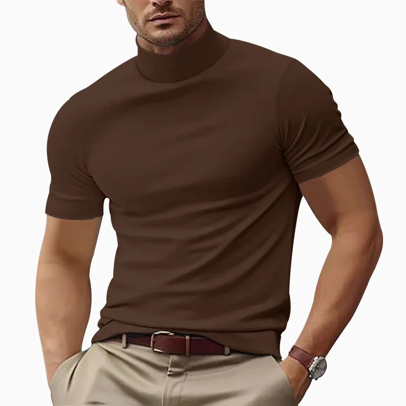 Men's Mock Neck T-Shirt