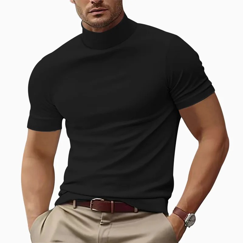 Men's Mock Neck T-Shirt