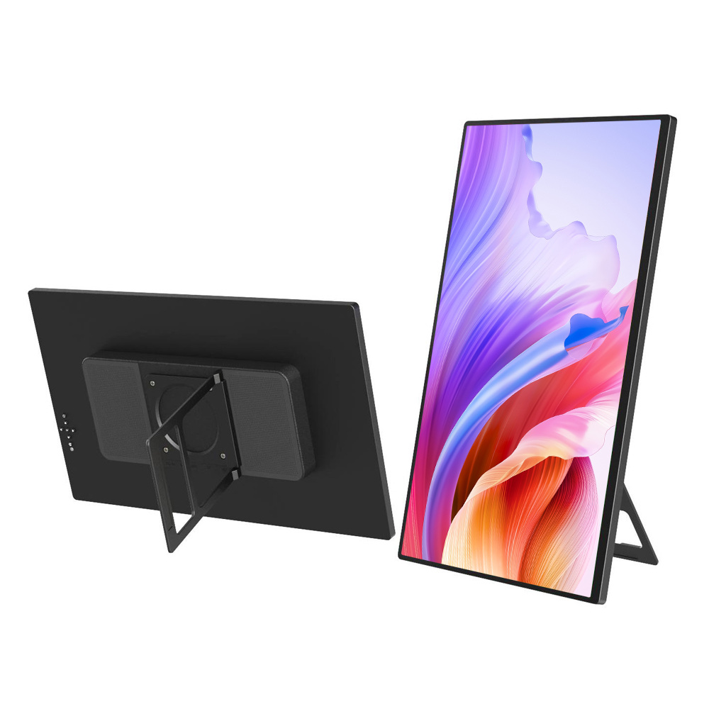 18.5" Wireless Portable Monitor - Full HD, Wi-Fi Screen Casting from Phone & Windows Laptop, HDMI/USB-C, Plays USB Videos, Speakers, Rotating Stand