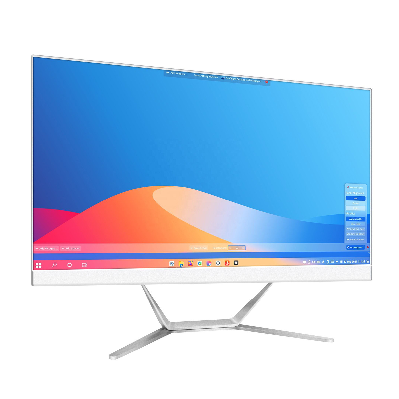 32" All-in-One Desktop Computer - Intel Core i5, 16GB RAM, 1TB, Full HD, White - for Office & Home