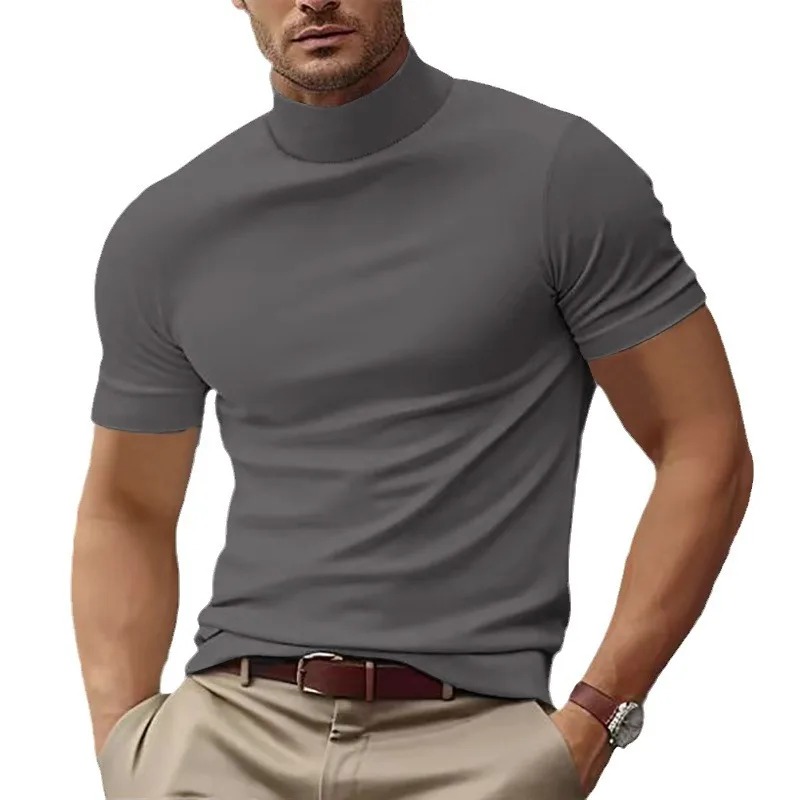 Men's Mock Neck T-Shirt