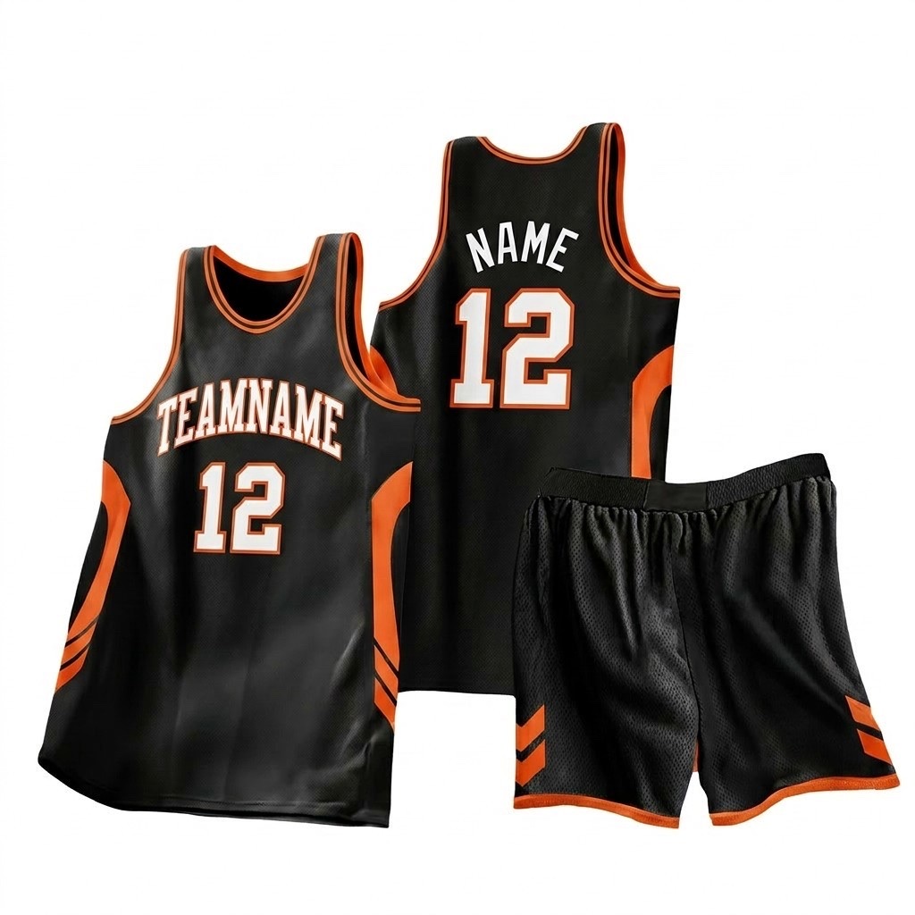 Custom Basketball Uniform Set (Jersey + Shorts) - Your Team Name, Player Names & Numbers - Quick-Dry Sublimation - Min. 20 Sets