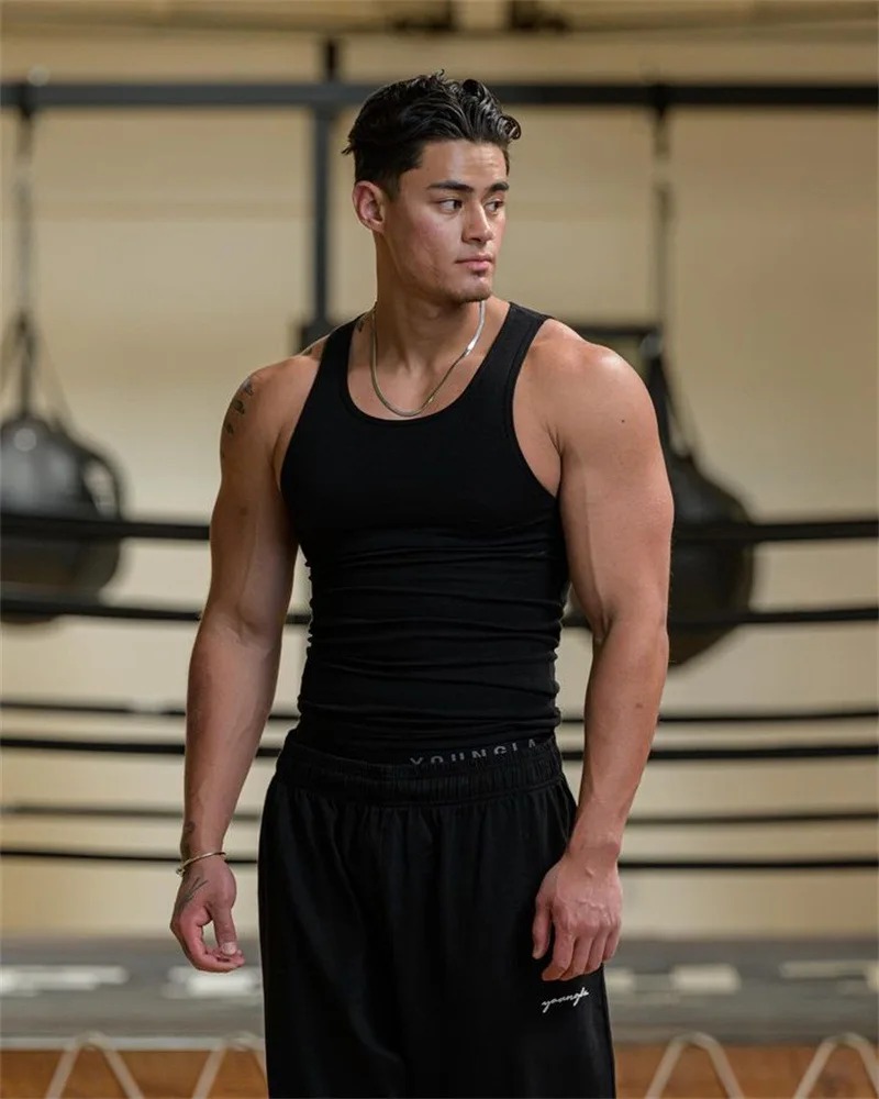 Men's Ribbed Gym Vest